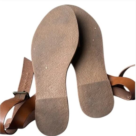 Madewell The Boardwalk Ankle Strap Flat Sandals Sz 9 - Picture 3 of 3